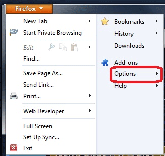 Firefox Options